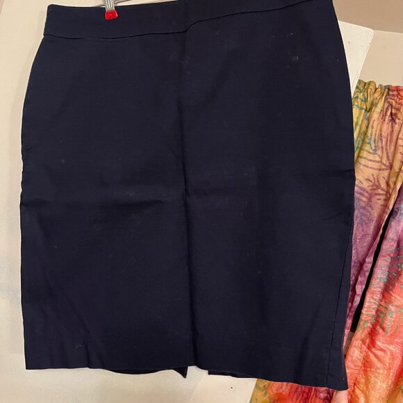 J.Crew Navy Mini Skirt Size 12 100% Cotton - Picture 6 of 6